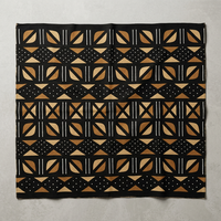 Robe en lin Bogolan unisexe, respirante et brodée, coupe ample, toutes saisons, fabriquée au Mali
