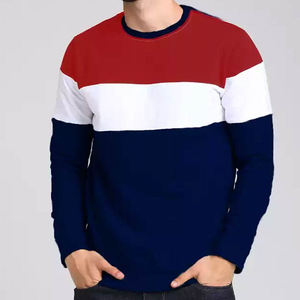 Sweat-shirt à col rond pour homme tendance streetwear automne 2026, personnalisable, patchwork brodé, lavé, chaud, tissé, hiver - Product Image 5