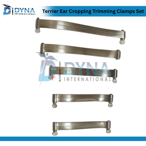 Ensemble certifié CE de 5 pièces pour le recadrage et la coupe des oreilles, ensemble d'instruments chirurgicaux vétérinaires pour la chirurgie - Product Image 3