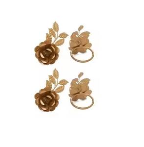 Vaisselle en rond de serviette de qualité supérieure à conception florale pour contenir du tissu disponible pour les restaurants et les hôtels de qualité supérieure - Product Image 1