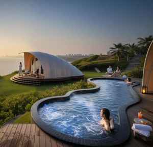 Tente de glamping toute saison de la série Cocoon |   Abri extérieur résistant aux intempéries de qualité supérieure Tente de glamping de luxe Cocoon - Product Image 5