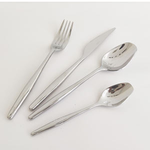 Precioso juego de cubiertos simples y modernos fabulosos de acero inoxidable para hoteles y restaurantes caseros Juego de cubiertos y cubiertos - Product Image 6