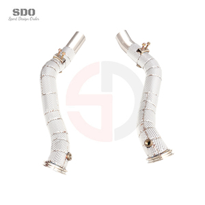 Downpipe de alto rendimiento SDO para Maserati Quattroporte <span class=keywords><strong>SQ4</strong></span> 3.0L V6 Turbo Sport, sistema de escape de acero inoxidable 304 - Product Image 3