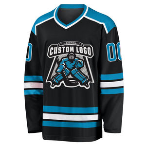 Design personnalisé imprimé maillot de hockey sur glace nouveau style maillot de hockey sur glace respirant personnalisé mode OEM pas cher prix séchage rapide - Product Image 3