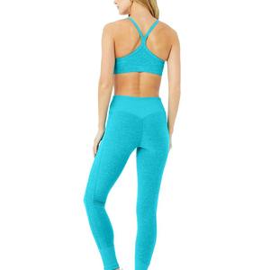 ชุดเซ็ต2ชิ้นสำหรับผู้หญิงชุดบราและเลกกิ้งแบบเรียบๆสำหรับฤดูร้อนสินค้าตราสั่งทำได้ - Product Image 2