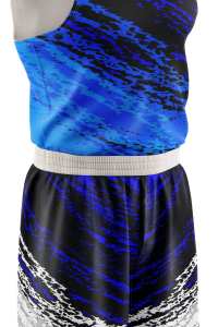 ชุดบาสเก็ตบอลแห้งเร็วสำหรับผู้ชาย,พิมพ์ระเหิดเต็มรูปแบบพิมพ์ลายร้อนแบบกำหนดเองได้100% โพลีเอสเตอร์ - Product Image 4