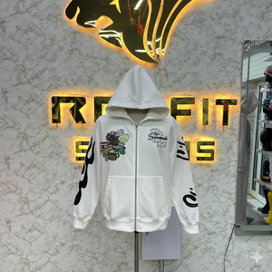 Sudadera con capucha con cremallera para hombre, la más demandada por fabricantes y clientes, con estampado digital, 100% algodón, para invierno, fabricada en fábrica, precio económico. - Product Image 3