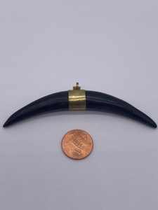 Colgante de hueso de camello de alta calidad hecho a mano Natural con trabajo de latón de la India joyería de hueso de búfalo regalo de Navidad - Product Image 4