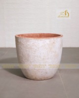 Atlantis AN303H46OW Jaune et Blanc Céramique Mini Paysage Pot Élégant Maison Plantes Jardin Décor Pots De Fleurs & Jardinières