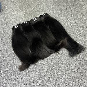 ผมต่อจากผมมนุษย์แบบตรงผมต่อแบบตรงสำหรับต่อทำจาก100% เวียดนามมีหลายสีและพื้นผิว - Product Image 4