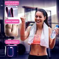 Recortador de cintura para hombres y mujeres, banda para el sudor, cinturón de entrenamiento para la parte inferior del vientre, reducción de grasa, envoltura moldeadora de Cuerpo Adelgazante, neopreno ajustable