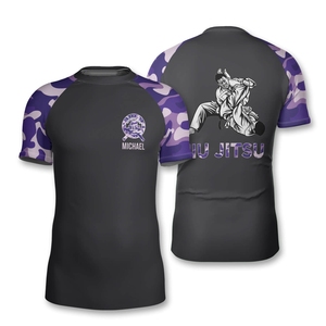 Rashguard à manches courtes éco-conscient en tissu recyclé Design ultra-léger résistant au soleil et à séchage rapide pour la natation et le volleyball de plage - Product Image 4
