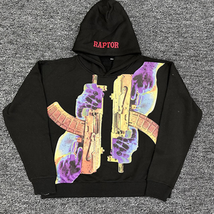 Nouveau Offres Spéciales personnalisé hommes sweats à capuche haute qualité poids lourd surdimensionné sweats à capuche services de traitement de vêtements sweats à capuche personnalisés - Product Image 4