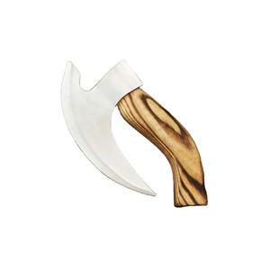 Jexmoo, hacha de acero al carbono hecha a mano personalizada para Pizza, mango de palisandro, Funda de cuero, Industrial DIY, Tomahawks, regalo para el Día del Padre al aire libre - Product Image 4