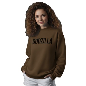 Sweat-shirt oversize à col montant pour femme en molleton polyester/coton de qualité supérieure, coupe ample, entièrement personnalisable, style streetwear - Product Image 1