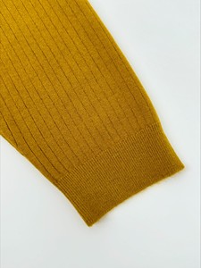 Suéter Casual de Moda para Mujer, de Alta Calidad, Manga Corta, Tejido de Punto, Cuello Redondo, Color Dorado, Nailon/Acrílico - Product Image 6