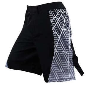 Shorts de boxe personnalisés OEM, vêtements d'entraînement et de combat, design floral de haute qualité, trunks de kickboxing thaïlandais, option avant, durables, séchage rapide - Product Image 3