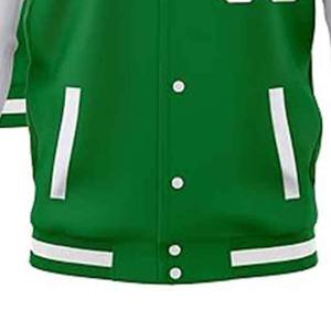 Veste universitaire bicolore, style personnalisé, couleur et patchs personnalisés, usine de vêtements OEM, veste universitaire d'entreprise, vestes universitaires personnalisables - Product Image 4