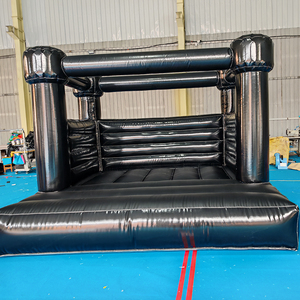 Château gonflable noir impressionnant, le favori des enfants, pour le plaisir en plein <span class=keywords><strong>air</strong></span>, les fêtes sombres, les mariages et comme lit de saut pour structure gonflable - Product Image 2