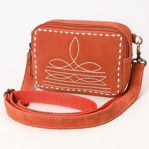 Nueva llegada de cuero de gamuza Western Bag Boot Cosido Crossbody Bag Best Seller Western Tooled Phone Bag a precio al por mayor - Product Image 4