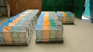 ระบบเก็บขยะ4ชิ้นถังสี่เหลี่ยมแบบเปิดด้านบนสำหรับกลางแจ้งใช้ในเชิงพาณิชย์ - Product Image 3