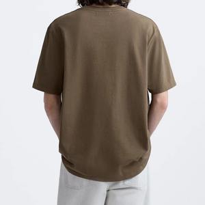 250 GSM Heavyweight Boxy Style Boxy Fit Camisetas para hombres Hechas en algodón orgánico Premium - Product Image 2