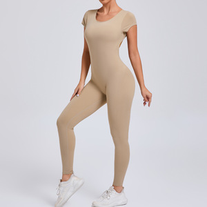 Mono Deportivo Largo sin Mangas para Mujer, con Bolsillo Trasero, para Entrenamiento de Fuerza, Ropa Deportiva, Mono de Yoga sin Espalda - Product Image 4