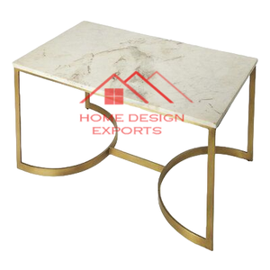 โต๊ะกาแฟท็อปหินอ่อนทรงกลมสําหรับห้องนอน ห้องนั่งเล่น ดีไซน์ทันสมัย ขายดีในราคาสมเหตุสมผล - Product Image 2