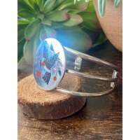 Bracelet manchette Zuni fait main en argent sterling 925 avec pierres multiples serties clos, design unique, ethnique, unisexe, breloques et joncs