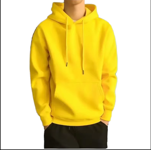 Cheap Woolen Solid <b>Lined</b> Regular Fit 220g Pullover <b>Hoodie</b> for <b>Men</b> Autumn Winter Fashion with Kangaroo Pocket Logo OEM - Product Image 4