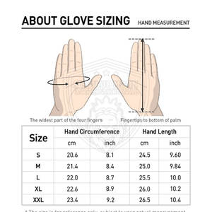 ถุงมือหนังสำหรับผู้ใหญ่ถุงมือหนังไซส์พิเศษ - Product Image 6
