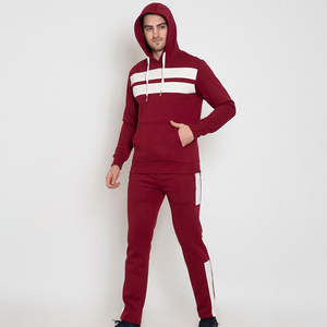 Ensemble pull à capuche et pantalon de survêtement en polaire unie personnalisés OEM pour hommes pulls à capuche vierges logo personnalisé survêtement - Product Image 4