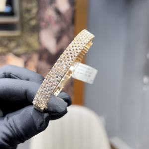 Bracelet à breloques en diamant en or 14K et 18K de qualité supérieure pour femmes Bijoux de fiançailles à la mode - Product Image 2