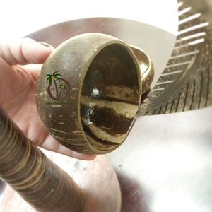 Juego de cuencos de coco personalizados, cuencos de concha pulida ecológicos con muestra gratis en el interior/ambos lados, tamaño personalizado - Product Image 6