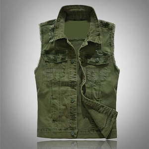 Design Your Own Comfortable Winter Outerwear <b>Men</b> Jeans <b>Vest</b> Premium Quality Breathable 100% Cotton Customizable Bulk Quantity - Product Image 2