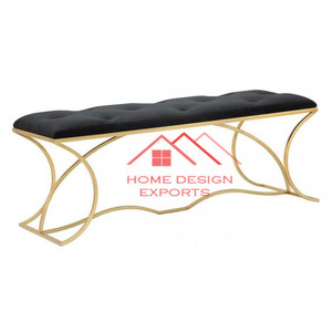 Último diseño de muebles de Banco de Metal con acabado dorado para el hogar, organizador de eventos de boda y uso de decoración para sala de estar - Product Image 2