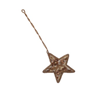 Adorno de bordado en forma de estrella, árbol de Navidad decorativo o acento para el hogar, regalo único para vacaciones, amigos y amantes de la artesanía - Product Image 6