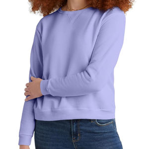 สเวตเตอร์คอกลมสำหรับผู้หญิงสีม่วงผลิตภัณฑ์สเวตเตอร์แบบสวมหัวสำหรับผู้หญิงสินค้าใหม่ - Product Image 1