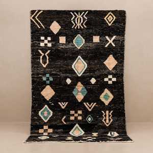 Beni Ourain fait à la main authentique marocain Beni Ourain tapis tapis Azilal Tapis berbère livraison directe et livraison directe Boho décor - Product Image 1