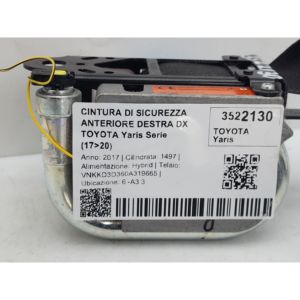 เข็มขัดนิรภัยด้านหน้าขวา DX TOYOTA Yaris Series 732100 D322 (17>20) - Product Image 6