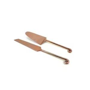 Juego de servidor de pastel de Metal de aspecto elegante, cuchillo de postre, utensilios de fiesta de boda, vajilla de comedor de cocina, herramienta para servir pasteles - Product Image 1