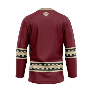Sublimación Impreso Ecológico Unisex Camisetas de hockey sobre hielo OEM Uniformes de hockey personalizados Poliéster Transpirable Ropa deportiva de secado rápido - Product Image 2