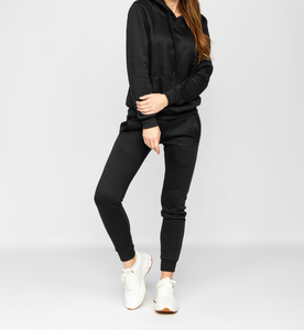 Ensemble de survêtement en tissu doux pour femmes, pour le sport et les loisirs, idéal pour le fitness et une utilisation décontractée, comprenant un sweat à capuche et un pantalon de jogging - Product Image 2