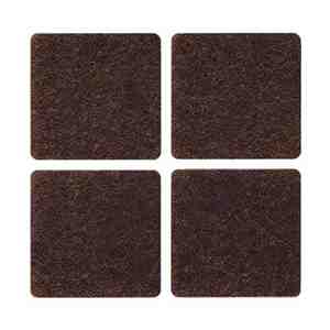 Packung Filzgleiter für Stühle Braun 25x25 mm* - Product Image 1