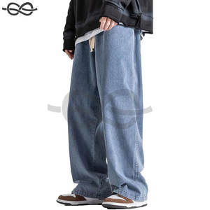 Jean Jogger Homme Personnalisé Hip Hop Coupe Ample Streetwear Biker Baggy Imprimé Cargo Tendance Confortable en Velours Côtelé - Product Image 2