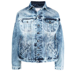 Vêtements d'hiver Jeans décontractés Vestes en jean de couleur unie Veste en jean boutonnée Vestes en jean pour hommes - Product Image 1