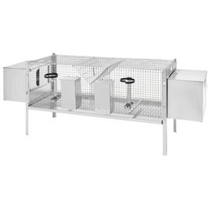 Gabbia Doppia per Conigli con Fondo a Rete cm. 120x50x65 h - Product Image 1