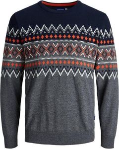 Pull d'hiver pour homme en tricot jacquard coton/acrylique uni 380g, confortable, anti-froissement, anti-boulochage, tendance 2025 - Product Image 1