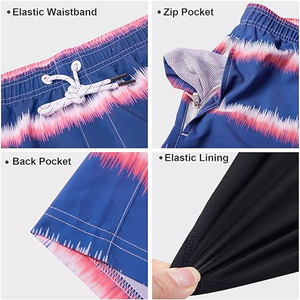 Vente en Gros de Pantalons de Plage OEM Nouveau Design Shorts de Plage pour Garçon Vêtements Shorts de Bain Personnalisés - Product Image 4