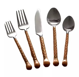 Juego de cubiertos de diseño simple de acero inoxidable elegante moderno Chapado en plata, cubiertos, cubiertos, utensilios de cocina, juegos de vajilla - Product Image 2